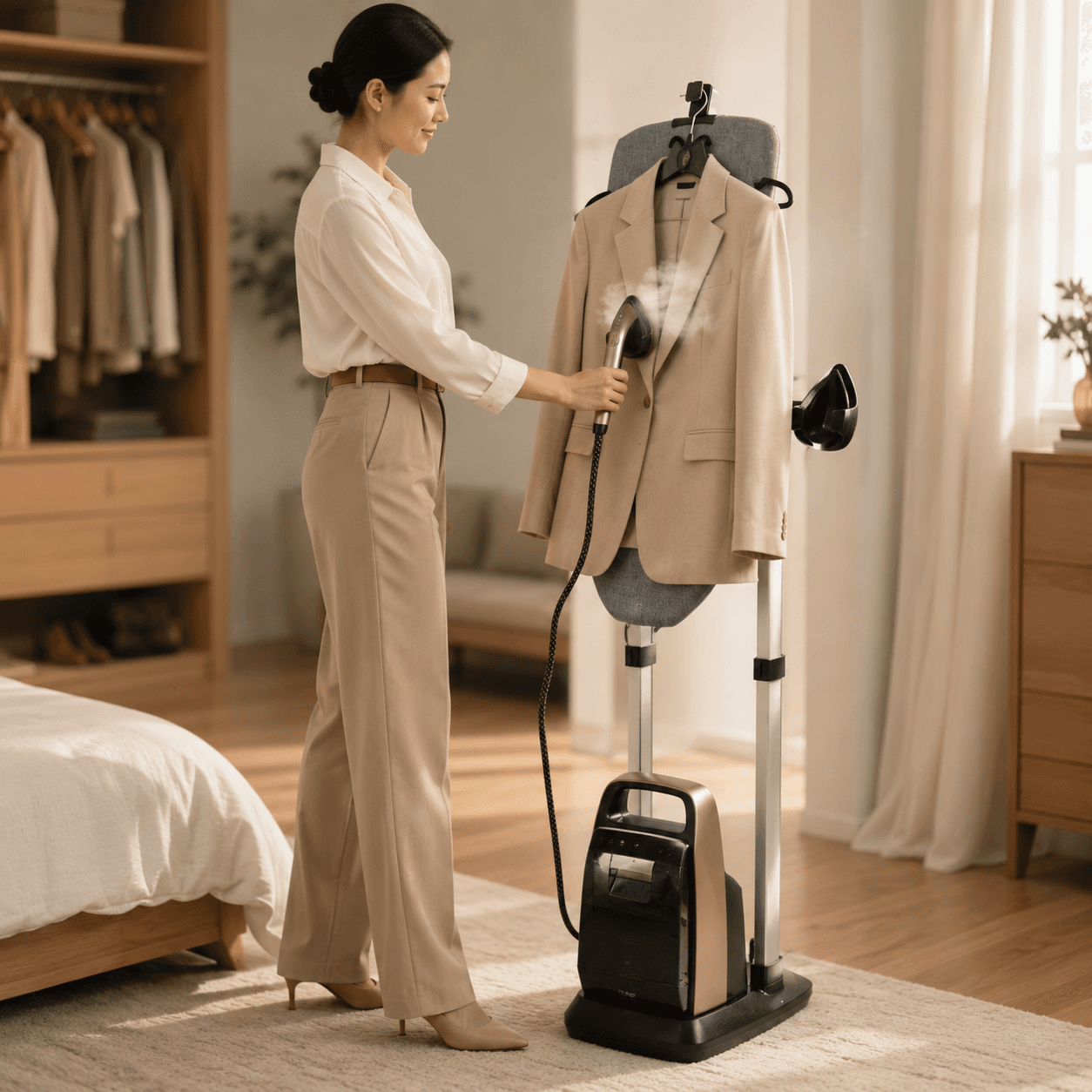 SMQ01 PRO үтіктеу жүйесі: тік тақта, бу генераторы және бу үтігі